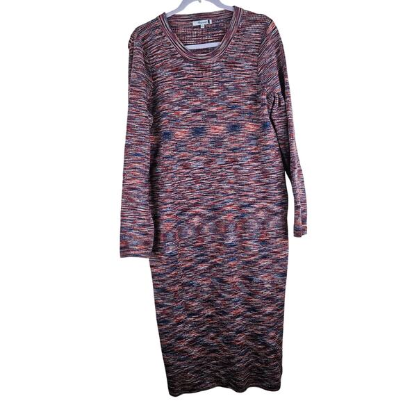 Madewell Dresses & Skirts - Madewell Long Sleeve Spacedye Midi Dress Size Large